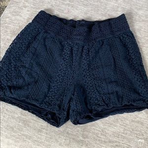 Maurices Lace Blue Stretch Shorts